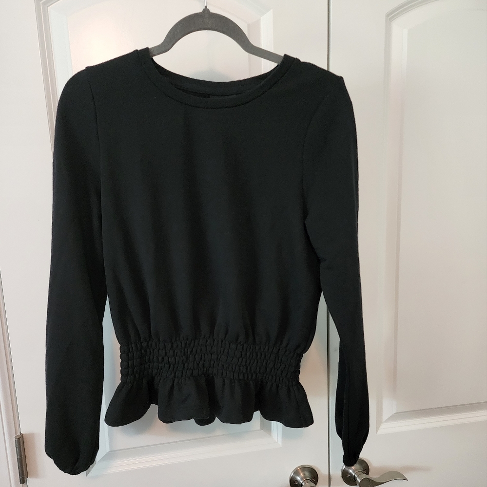 Who What Wear Black Sweatshirt